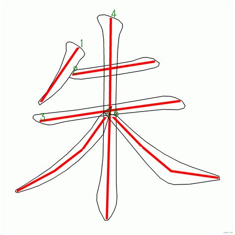 朱 筆劃|「朱」字的筆順、筆劃及部首